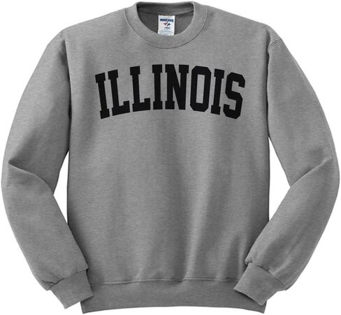 TeesAndTankYou Illinois College Style Sweatshirt Unisex in Kuwait