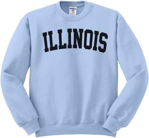 TeesAndTankYou Illinois College Style Sweatshirt Unisex in Saudi Arabia