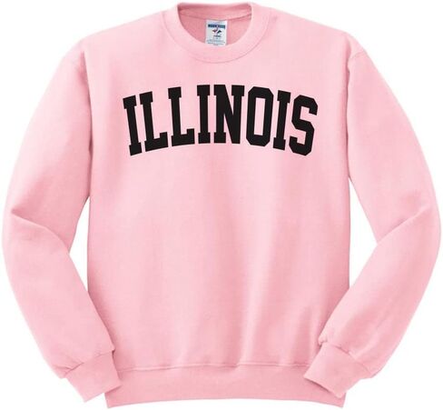 TeesAndTankYou Illinois College Style Sweatshirt Unisex in Saudi Arabia