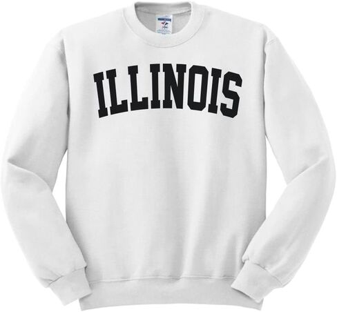 TeesAndTankYou Illinois College Style Sweatshirt Unisex in Saudi Arabia