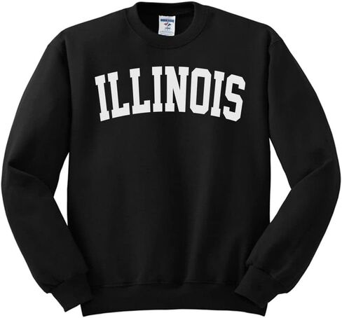 TeesAndTankYou Illinois College Style Sweatshirt Unisex in Saudi Arabia