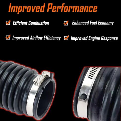 Air Intake Hose Left and Right Side Compatible with Infiniti EX35 2008-2012 G35 2007-2008 3.5L V6 Intake Filter Tube Replace# 16576-JK20A 16576-JK21A 16576-JK21B Air Intake Duct Tube Boot in Kuwait