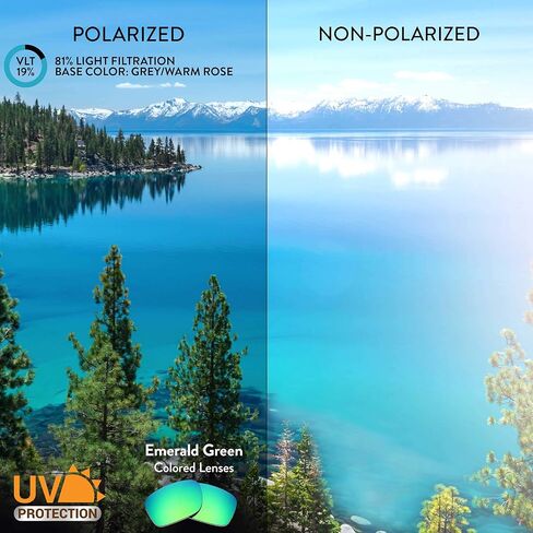 APEX Polarized PRO+ Replacement Lenses for Costa Half Moon Sunglasses (Emerald Green) in Kuwait