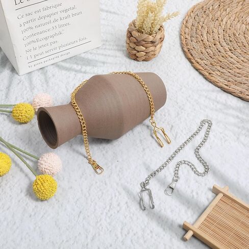 Pocket Watch Chains, 2 Pcs Pocket Watch Chains Vintage Alloy Chain Accessory for Pocket-Watch (Gold and Silver) in Kuwait