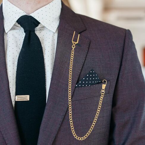 Pocket Watch Chains, 2 Pcs Pocket Watch Chains Vintage Alloy Chain Accessory for Pocket-Watch (Gold and Silver) in Kuwait