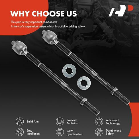 A-Premium 2 x Front Inner Tie Rod Ends Compatible with Chevrolet Equinox 2008-2009 & Saturn Vue 2002-2007 & Pontiac Torrent 2008-2009 in Saudi Arabia