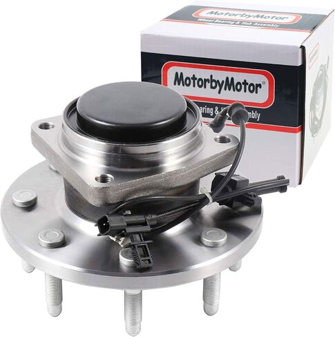 MotorbyMotor 515146 محمل العجلة الأمامية ومجموعة المحور 2WD مع ABS 8 العروات يناسب شيفروليه سيلفرادو 2500 HD 3500 HD GMC Sierra 2500HD 3500HD مجموعة محور العجلة RWD SRW، عجلة خلفية واحدة in Saudi Arabia