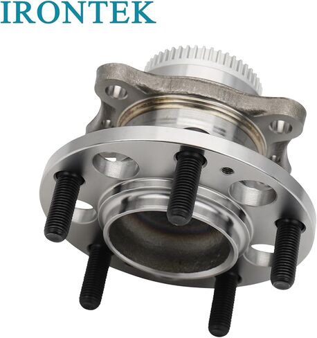 IRONTEK محور العجلة الخلفية ومجموعة المحمل 512492 متوافقة مع Hyundai 2012-2017 Veloster/2013-2014 Elantra Coupe/2011-2016 Elantra/2013-2017 Elantra GT، مع ABS 5 عروات مجموعة محور العجلة قطعة واحدة in Saudi Arabia