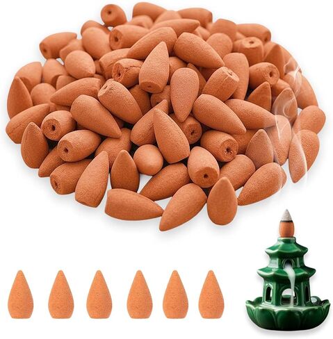 120 قطعة من مخاريط البخور اللافندر للشلال | مخاريط مبخرة معطرة بتدفق خلفي للتأمل واليوجا والاسترخاء (الخزامى) in Kuwait