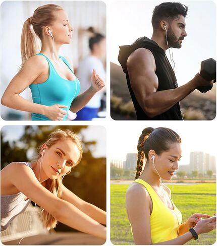 2 عبوات سماعات أذن ، سماعات سماعات الرأس السلكية في الأذن الميكروفون ومقاطع الصوت ، صوت قوي ، متوافق مع أجهزة Apple/iPhone/iPad/iPod/Computer/MP3/Android/معظم أجهزة الصوت 3.5 مم in Kuwait