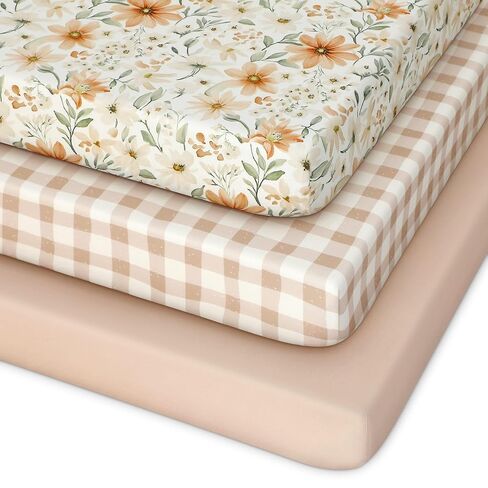 صفائح أسرة الأطفال للبنين الفتيات ، ورقة سرير محايدة 3 حزمة للسرقة القياسية والمرتبة الصغار ، ورقة صغيرة من الألياف الدقيقة الناعمة 28 × 52 × 8 بوصة رمادية زرقاء رمادية in Kuwait