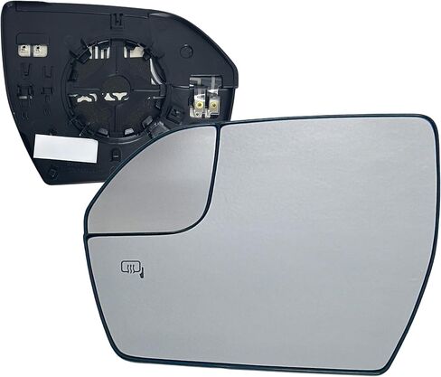 Spieg Driver Side Mirror Glass for 2018-2019 Ford Expedition with BSM Blind Spot Monitoring Heated Backing Plate Left JL1Z-17K707-J in Kuwait