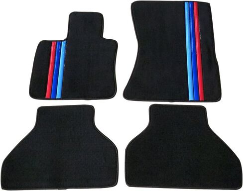 سجادات أرضية متوافقة مع BMW E70 X5 4Dr, 2007-2012 سجادات أرضية السيارة الأمامية والخلفية من النايلون من IKON MOTORSPORTS، 2008 2009 2010 2011 in Kuwait