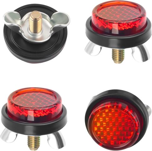 4PCS License Plate Screw Reflective,M5 Motorcycle License Plate Bolts and Nuts for Reminding Nighttime,Universal Motorcycle Licenses Plates Screws for Cars/SUVs/Motorcycles in Kuwait