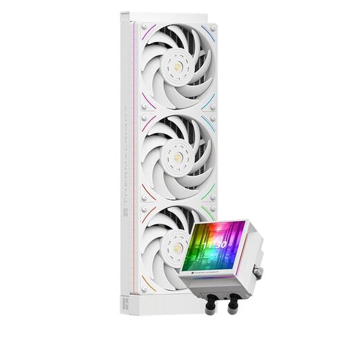 Thermalright Hyper Vision 360 UB ARGB White AIO CPU Liquid Cooler,for AM5/Intel LGA1851/1700,3.95in Magnet-Absorbent LCD Screen with 480x480 Resolution for Images,Magnetic Panel Screen-White in Kuwait