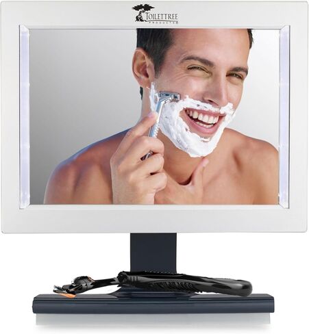 ToiletTree Products Original LED Fogless Shower Mirror with Squeegee in Kuwait