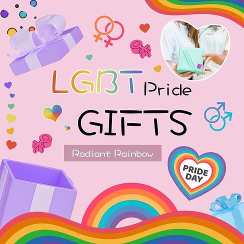 LGBT Love Pride Earrings for Women Gay Lesbian Rainbow Heart Dangle Earrings LGBT Pride Gifts in Kuwait