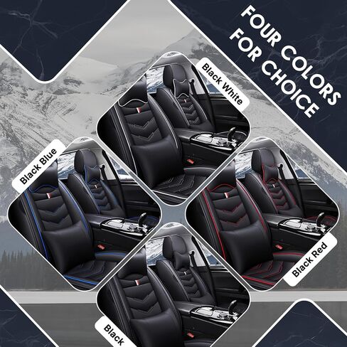 Car Seat Cover 7 Seats for Infiniti QX60 2014-2025, Durable Wear Resistant Waterproof Vehicle Cushion Cover, Breathable No Odor Premium Leather Vehicle Seat Covers.(Luxury,Black) in Saudi Arabia