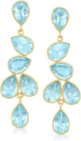 أقراط روس سيمونز المتدلية متعددة الأحجار الكريمة من الذهب عيار 18 قيراطًا فوق الجنيه الاسترليني in Kuwait