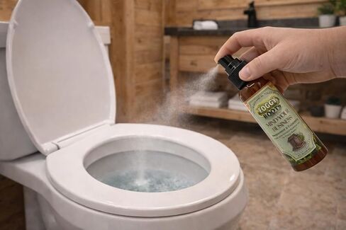 Pre-Use Toilet Spray Peppermint & Eucalyptus Essential Oils – 4 fl oz Over 200 Uses – Botanical Toilet Mist – Toilet Bowl Odor Barrier Spray – Bathroom Odor Control – Mind Your Business in Saudi Arabia