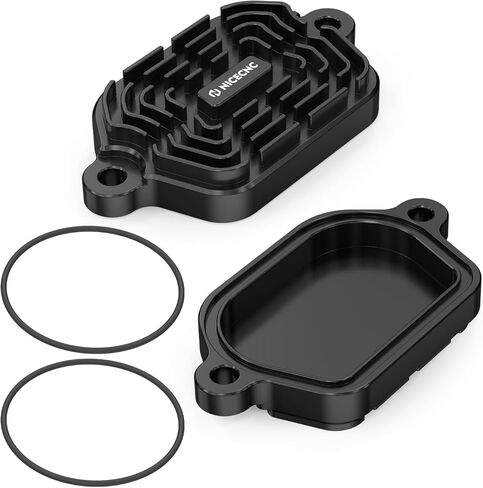 أغطية صمامات الألومنيوم ذات الزعانف من NICECNC متوافقة مع سوزوكي DR650S 1996-2024، متوافقة مع سوزوكي DR650SE 1996-2024، أسود in Saudi Arabia