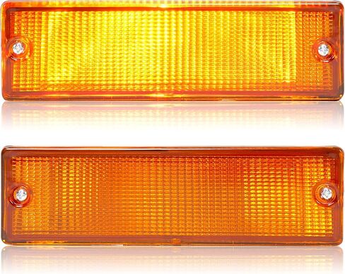 Turn Signal Light Compatible with 88-94 Nissan D21 & 88-95 Pathfinder & 95-97 Nissan Pickup Halogen Left & Right Side Amber Lens Replacement for NI2520108 NI2521108 in Kuwait