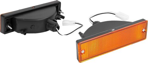 Turn Signal Light Compatible with 88-94 Nissan D21 & 88-95 Pathfinder & 95-97 Nissan Pickup Halogen Left & Right Side Amber Lens Replacement for NI2520108 NI2521108 in Kuwait