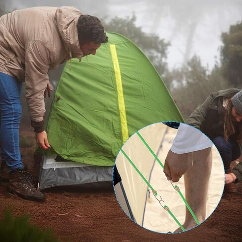 حبال بنجي صغيرة مع خطافات، 80 قطعة من حبل بنجي مطاطي صغير مقاس 10 بوصة قابل للتعديل وأشرطة بنجي مرنة شديدة التحمل للتخييم في الهواء الطلق، والخيام، والأقمشة، والدراجات، وRV، ورفوف سقف الأمتعة، والبضائع in Kuwait