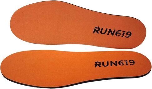 Run 619 Zero Drop Shoe Insoles, Traditional Shape, Foot Forming, Regular Width - 4.5mm Thickness, Firm, Flat Shoe Inserts - Men's 10-11.5 / Women's 11-12.5 in Kuwait