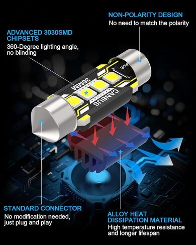 AENVTOL 14 Pieces Interior LED Light Kit + Back Up Bulb Reverse Lights Replacement for Toyota Camry 2007-2023 White LED Backup Light + Interior Bulb Package, Install Tool in Kuwait
