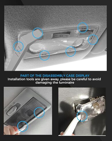 17 Pieces LED Interior Lights Kit Replacement for Mercedes Benz M ML Class GLE-Class W166 2012 2013 2014 2015 2016 2017 2018 White 6000K Interior LED Bulbs + License Plate Lights, Install Tool in Kuwait