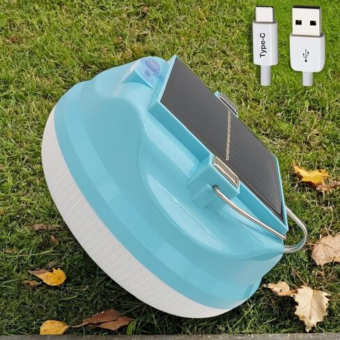 مصباح LED في حالات الطوارئ متعددة الوظائف مع شحن USB ، قادر على إعادة شحن الأجهزة المحمولة ، مثالية لانقطاع التيار الكهربائي ، التخييم في الخيام ، صيد الأسماك (الأزرق الرحل -145 ملم) in Kuwait