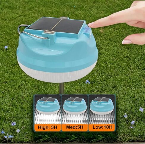 مصباح LED في حالات الطوارئ متعددة الوظائف مع شحن USB ، قادر على إعادة شحن الأجهزة المحمولة ، مثالية لانقطاع التيار الكهربائي ، التخييم في الخيام ، صيد الأسماك (الأزرق الرحل -145 ملم) in Kuwait