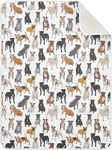 Shji Baby Blanket Pit Bull Dogs Swaddle Cotton Cottoner Girls Bed Bed Boys Boys Crib Blant in Kuwait