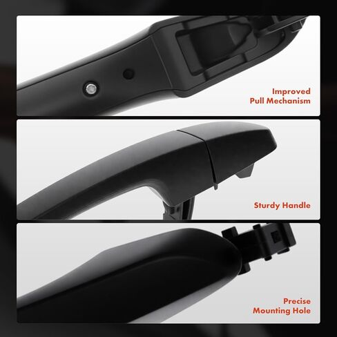A-Premium Front Right Passenger Side Exterior Door Handle Compatible with Hyundai Tucson 2016-2021, Without Smart Key System, Primed Black in Saudi Arabia