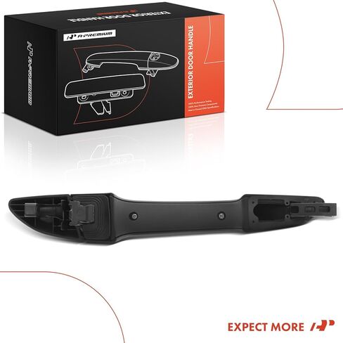 مقبض باب خارجي للسائق الخلفي الأيسر من A-Premium متوافق مع Hyundai Sonata 2015 2016 2017 2018 2019، أسود in Saudi Arabia