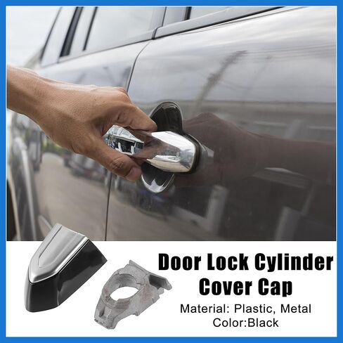 غطاء غطاء أسطوانة قفل الباب الأمامي الأيسر مناسب لكاديلاك CTS - عبوة من 1 ملحقات سيارة سوداء in Kuwait