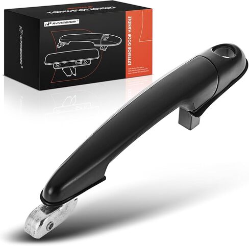 A-Premium Front Left Driver Side Exterior Door Handle Compatible with Kia Amanti 2004-2009, Primed Black with Chrome Insert, Replace# 82650-3F001 in Saudi Arabia