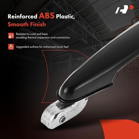 A-Premium Front Left Driver Side Exterior Door Handle Compatible with Kia Amanti 2004-2009, Primed Black with Chrome Insert, Replace# 82650-3F001 in Saudi Arabia