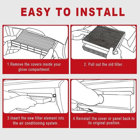 Engine Air Filter Compatible with Toyota Corolla Yaris Matrix, for Pontiac Vibe, for Scion XD with Activated Carbon Replace# AF5655 in Kuwait