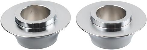 فواصل عجلة بغطاء مدبب للمحور الأمامي 25 مم من Bacar من الكروم والألومنيوم لـ Harley Electra/Road/Street Glide، Ultra Classic، لـ Road King 2008-2023 in Kuwait