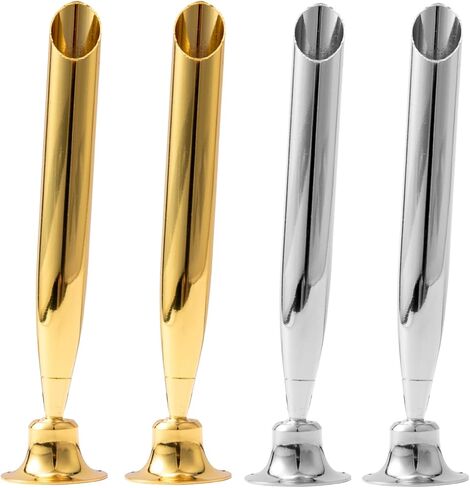 4pcs metal desktop storage pen holders, Metal Swivel Stand with Single Pen Display,Suitable for home office, hotel, school use in Kuwait