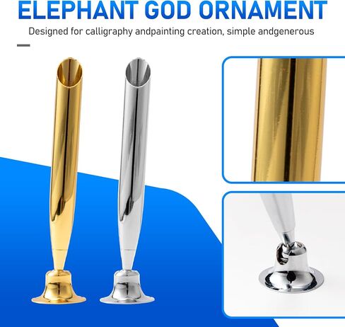 4pcs metal desktop storage pen holders, Metal Swivel Stand with Single Pen Display,Suitable for home office, hotel, school use in Kuwait