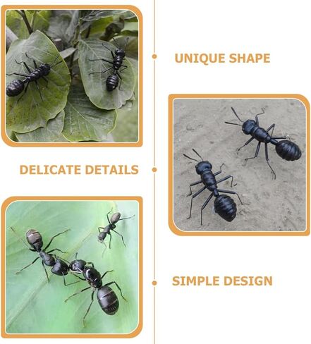 4 قطعة نماذج النمل محاكاة شخصيات النمل واقعية للمنزل والحديقة ديكور داخلي تمثال زخرفة لطيف ديكور للمكتب والمكتب in Kuwait