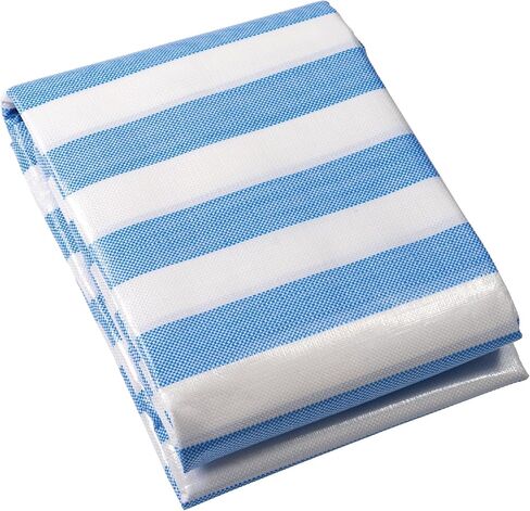 Blue/White Striped tarp Waterproof 10x20 Feet, 12mil UV and Tear Resistant Heavy Duty Tarps, Multi Purpose Weatherproof Cover for Outdoor in Saudi Arabia