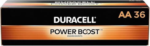 Duracell MN15P36 Standard Battery, AA, Alkaline, PK36 Lighting, 36 Count (Pack of 1), Black in Kuwait