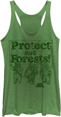 قميص بدون أكمام للسيدات من STAR WARS Protect Our Forest بتصميم Racerback in Saudi Arabia