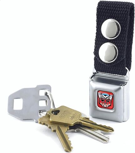 Transformers Keychain, Seatbelt Buckle Keychain, Transformers Autobots Logo Full Color Red in Saudi Arabia
