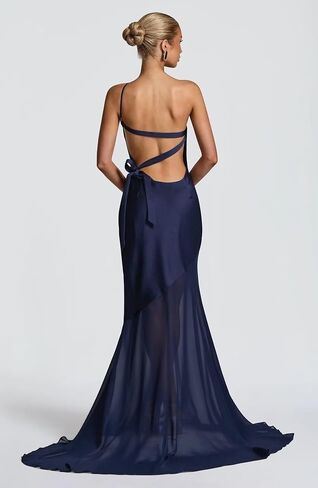 One Shoulder Illusion Chiffon Prom Dresses for Women 2026 Long Satin Mermaid Formal Evening Gown NG102 in Saudi Arabia