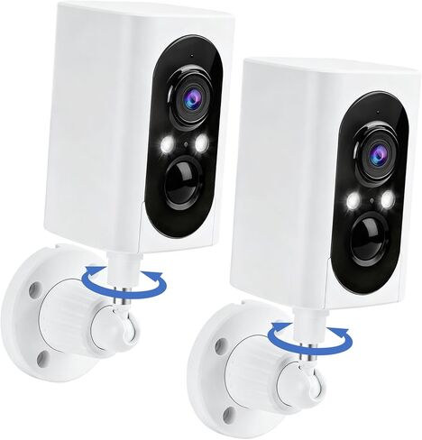 Geekee Cameras for Home Security, 2K Color Night Vision 2-Way Talk Cloud/SD Storage Battery Powered WiFi in Kuwait